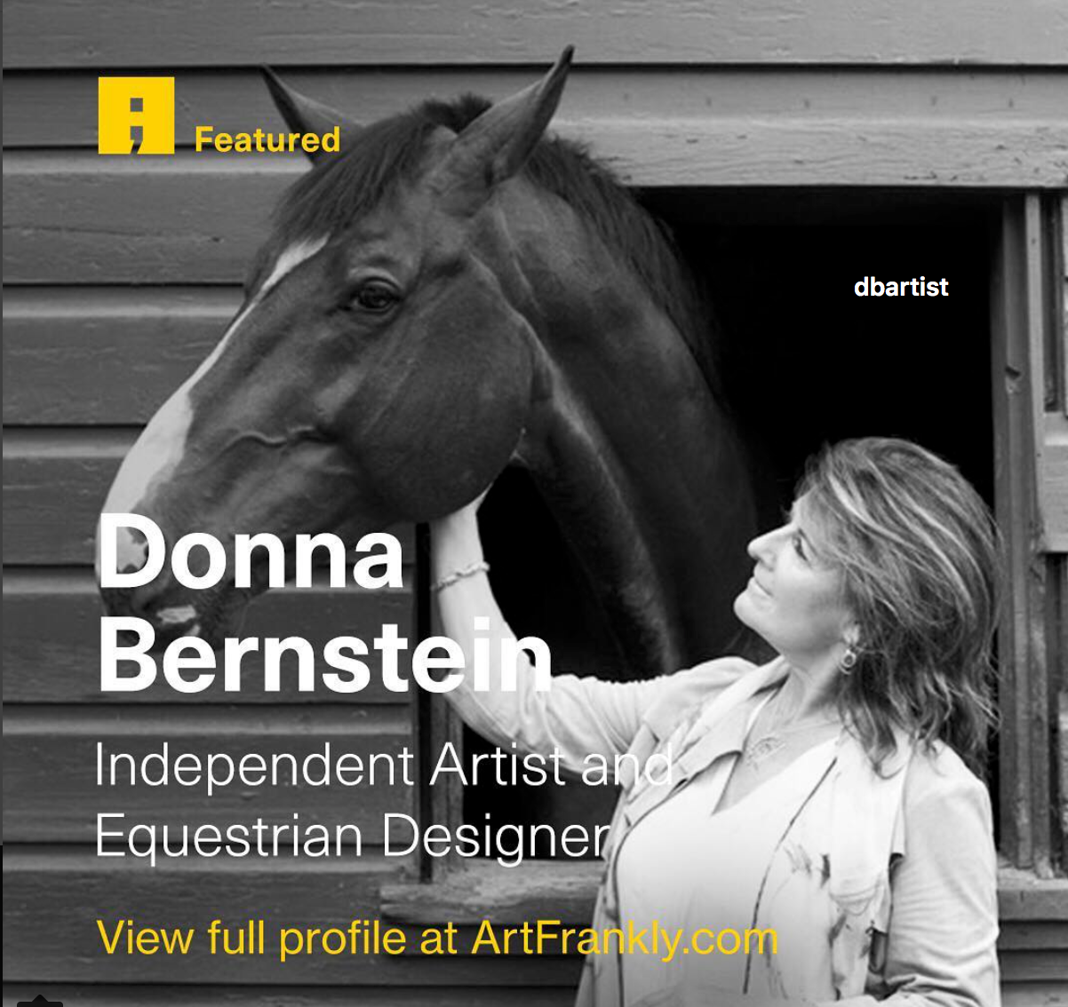 Profile of Artist Donna B on Art Frankly