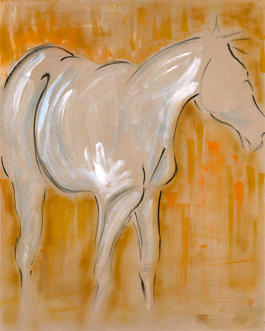 horse painting, horses in situ, horses watching, horse dynamic, equestrian arts, large horse art, horse grazing, pastoral scene, equestrian horses in the field, modern horse art, contemporary horse art, minimal horse art, ink and acrylics, painting on raw linen, mixed media horse art, abstract horse painting, unique original art, textured art, wall decor, epstein chic, ancient horses, eohippus, cave art, cave wall art, cave style, acrylics art, modern style horse, contemporary art