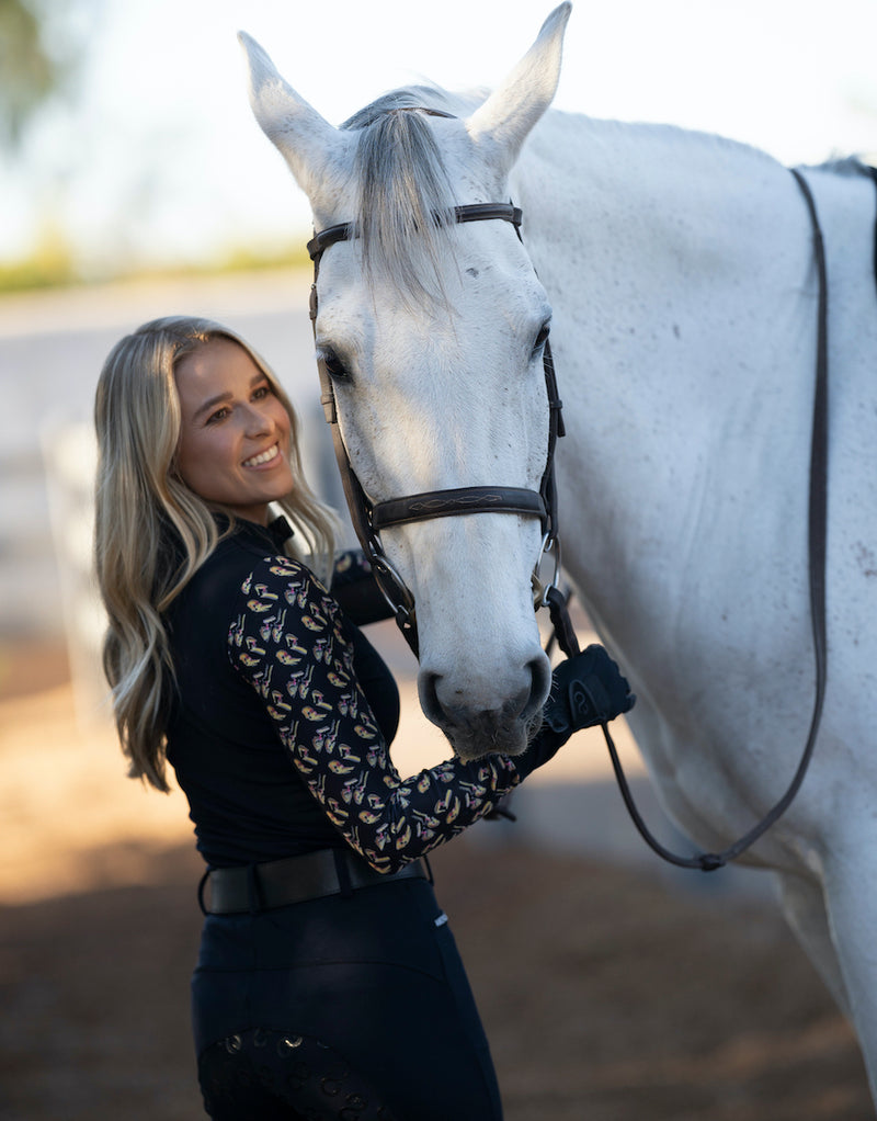 Equestrian Silk Scarf ~ Run for the Roses - Donna B Fine Art