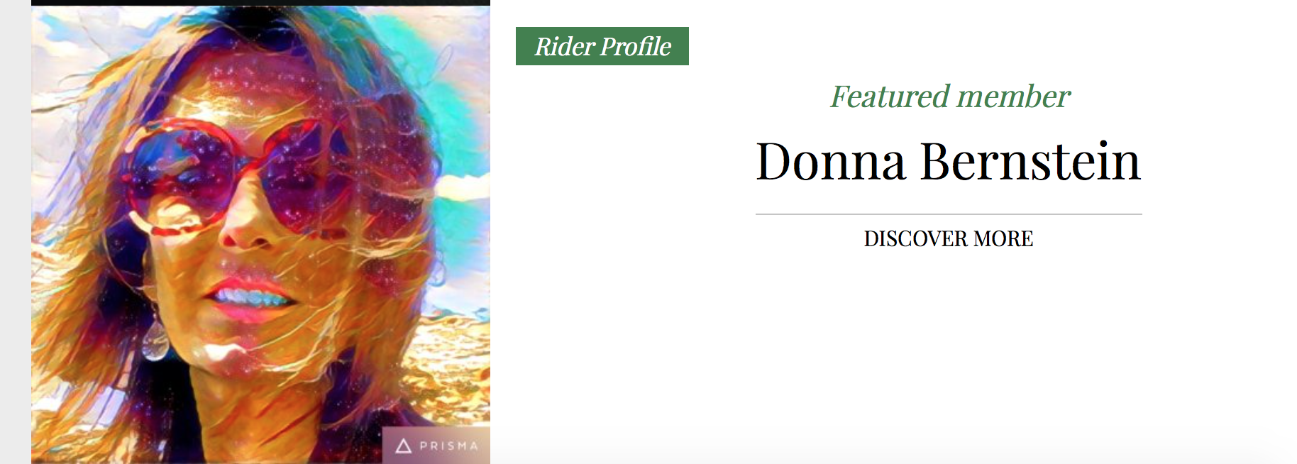 Featured Member Donna B, On HorseRider.com