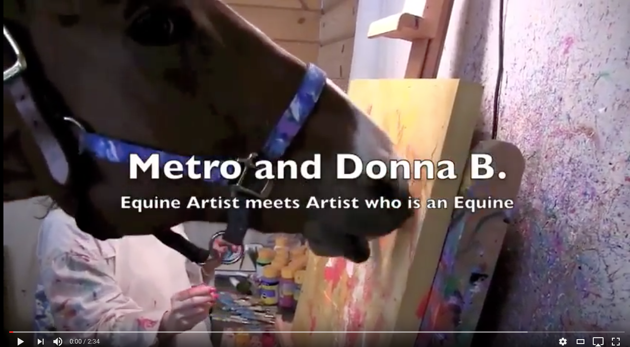 Video: Metro Paints with Abstract Equine Artist Donna B