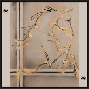 Equestrian Silk Scarf - Greeting