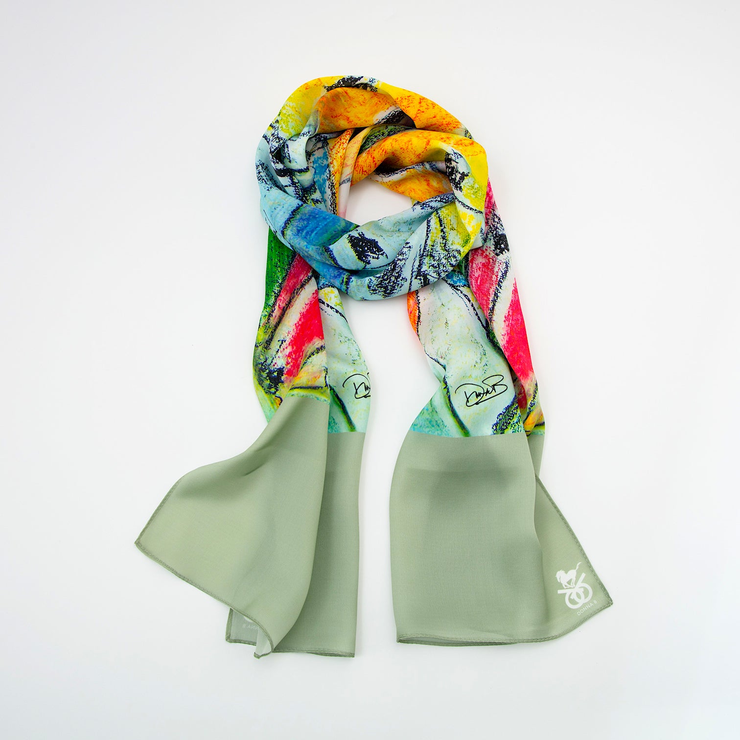 Equestrian Silk Scarf - Tower of Horses